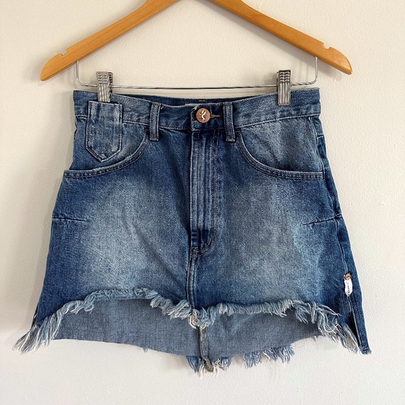 One Teaspoon Jean Skirt Size 24 - Picture 1 of 8